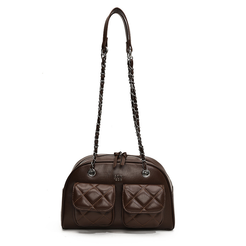 Xiaoxiangfeng underarm Bag for Women 2024 New trendy and fashionable diamond-shaped chain dumpling bag, Korean version niche single-shoulder bag for women Item Picture