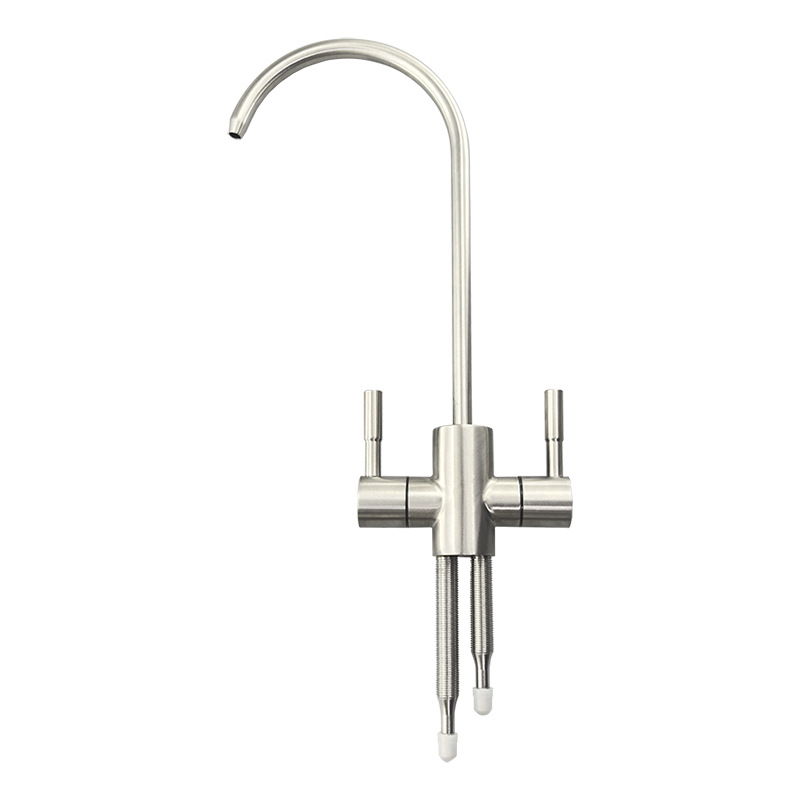 Household kitchen water purifier dedicated faucet, 2-inch, 3-inch, 4-inch single and double water outlet direct drinking faucet, 304 stainless steel Item Picture