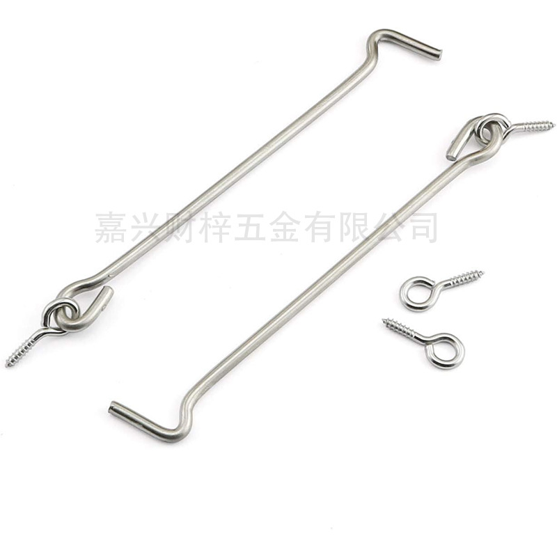 Cross-border Amazon closed iron question mark hook, self-tapping screw connection, suitable for wooden doors, rotating Windows, etc Specification drawing