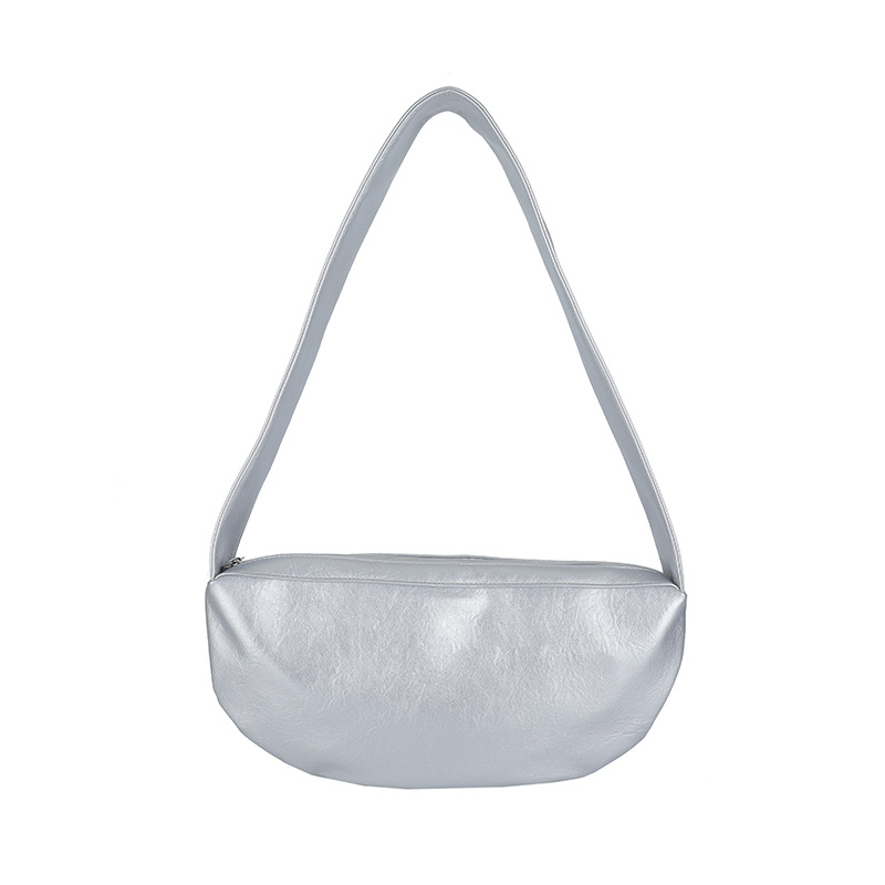 Cross-border soft leather bag for women, small niche, large capacity, retro, versatile and fashionable underarm bag, new autumn/winter 2024 single-shoulder bag Item Picture