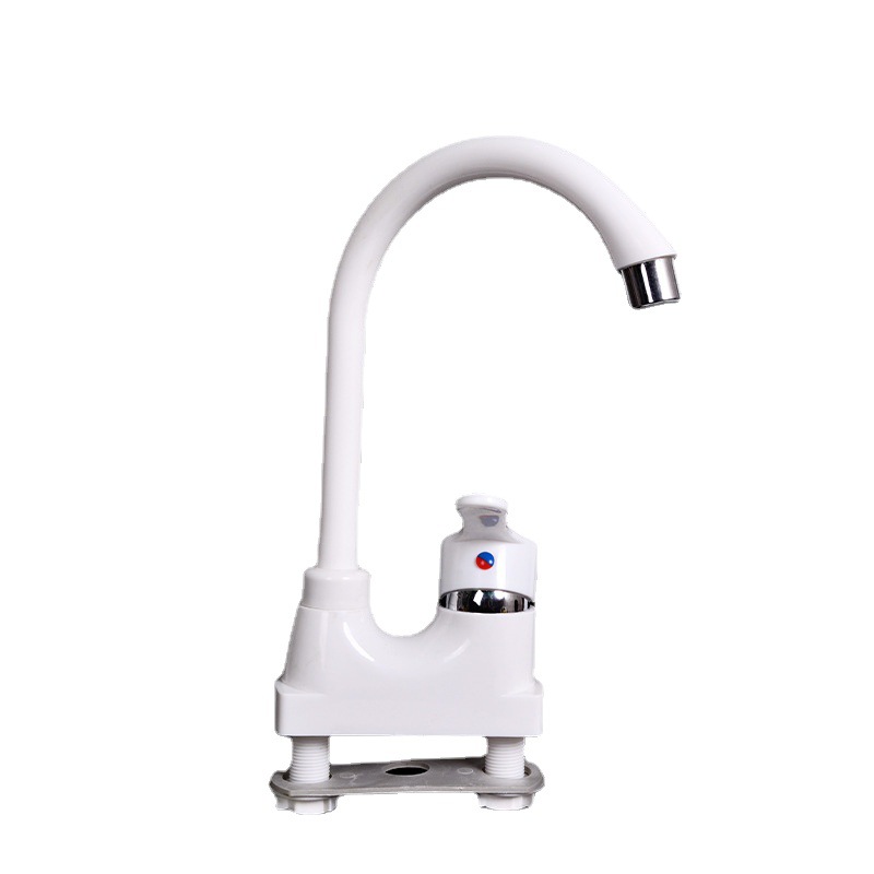 Plastic household cold and hot water faucets, single-hole and double-hole washbasins, bathroom basins, kitchen basins, direct delivery from the manufacturer Item Picture