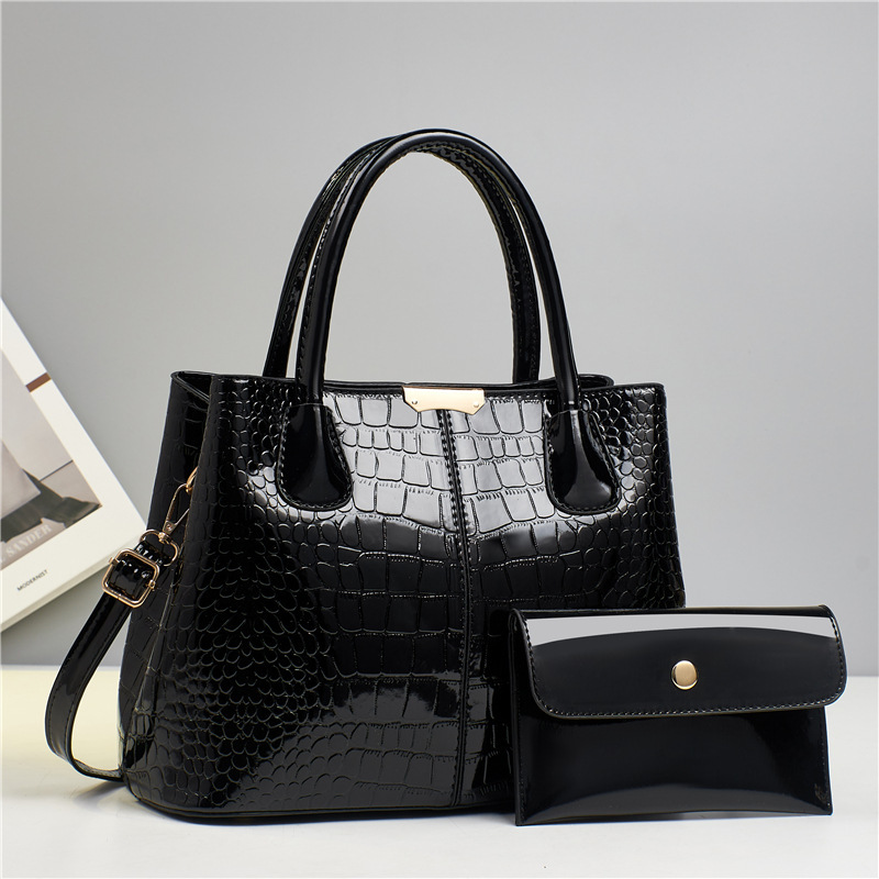Cross-border best-selling women's bag 2024 Autumn/Winter new handbag, women's fashion crocodile pattern single-shoulder crossbody bag details Picture
