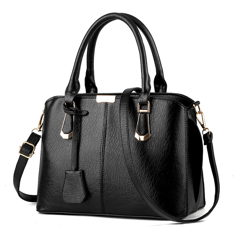 Wholesale Taizhou PU leather women's bags 2022 new style large-capacity handbags, fashionable and versatile, single-shoulder crossbody large bags full figure