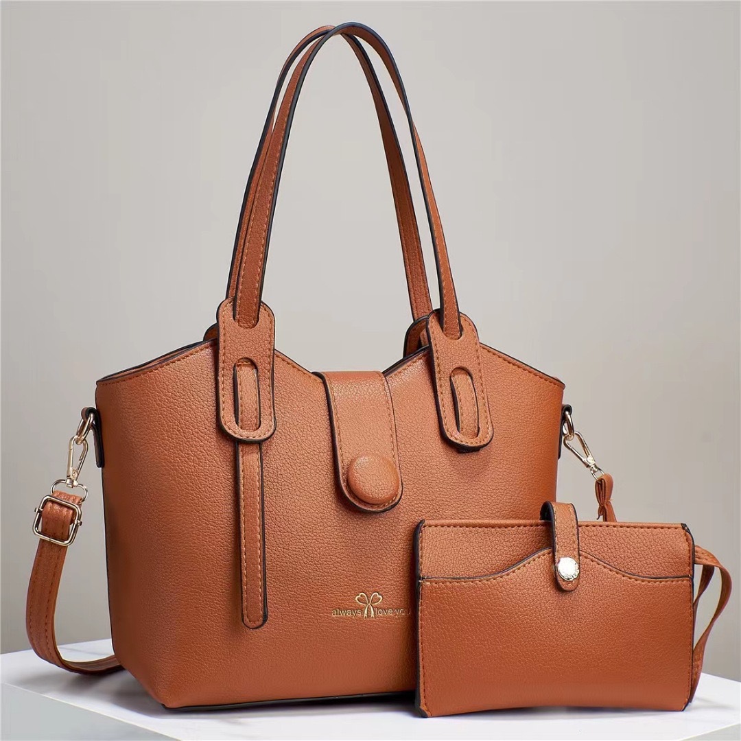 2024 New fringed two-piece set, stylish and stylish, large-capacity single-shoulder crossbody versatile cross-border multi-compartment women's bag full figure