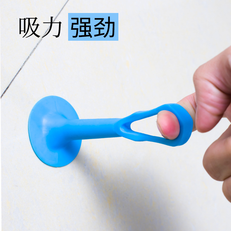 Silicone door stop, door handle anti-collision pad, toilet no need for drilling, plastic rubber door touch, bathroom door top silent door stop Specification drawing
