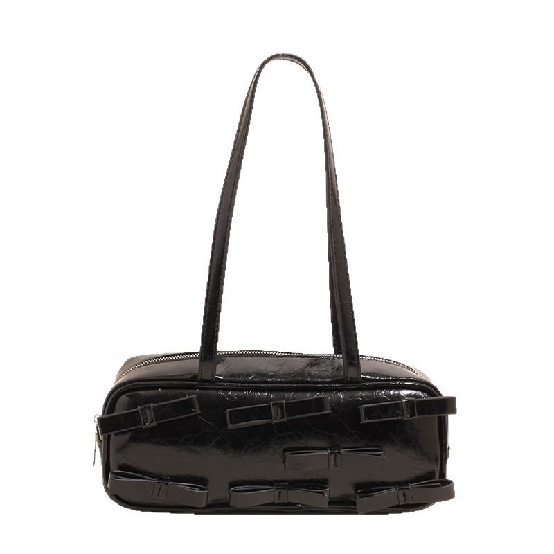 A high-end and fashionable bow handbag for women, a new Korean style, versatile and simple single-shoulder underarm bag for summer 2025 Item Picture