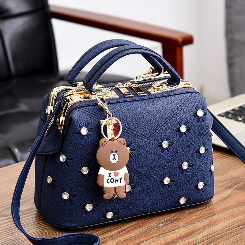 2022 new style fashionable retro embroidered women's bag, Korean-style steel frame box bag, crossbody single-shoulder bag, one-piece consignment details Picture