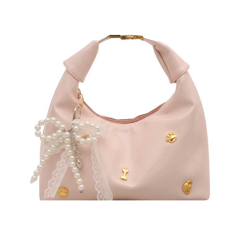 2025 New quality niche bag, women's spring trend fashion single-shoulder crossbody bag, women's hand-held dumpling bag Item Picture