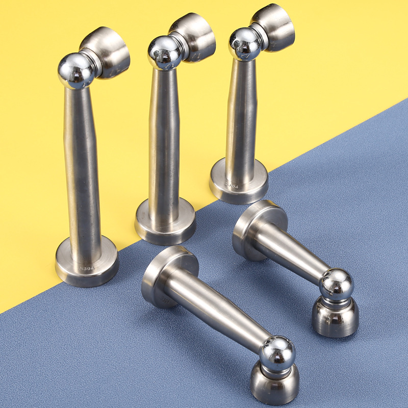 Thickened stainless steel, extended door stop, raised door bump door, bedroom door, wooden door, room door details Picture