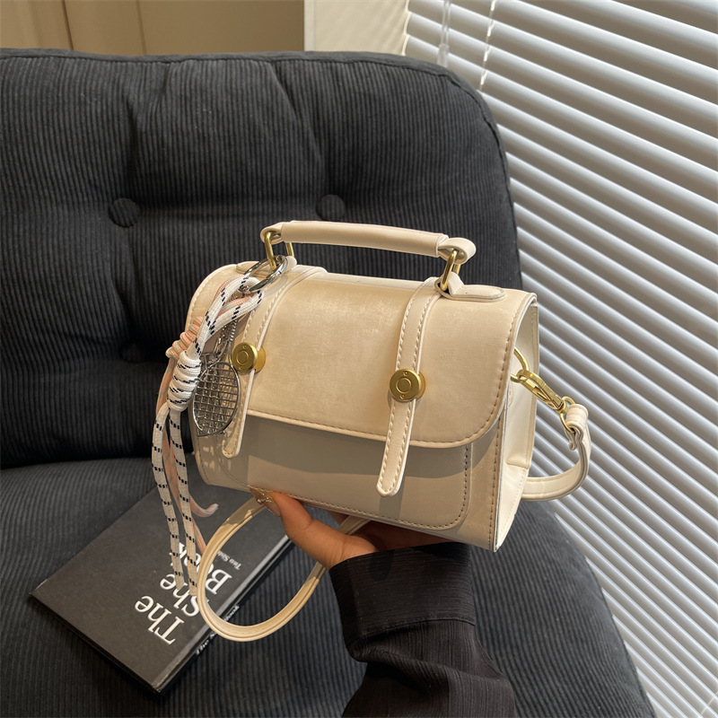 High-end retro matte handbag for women, 2025 new trendy and fashionable small square bag, single-shoulder crossbody bag for women details Picture