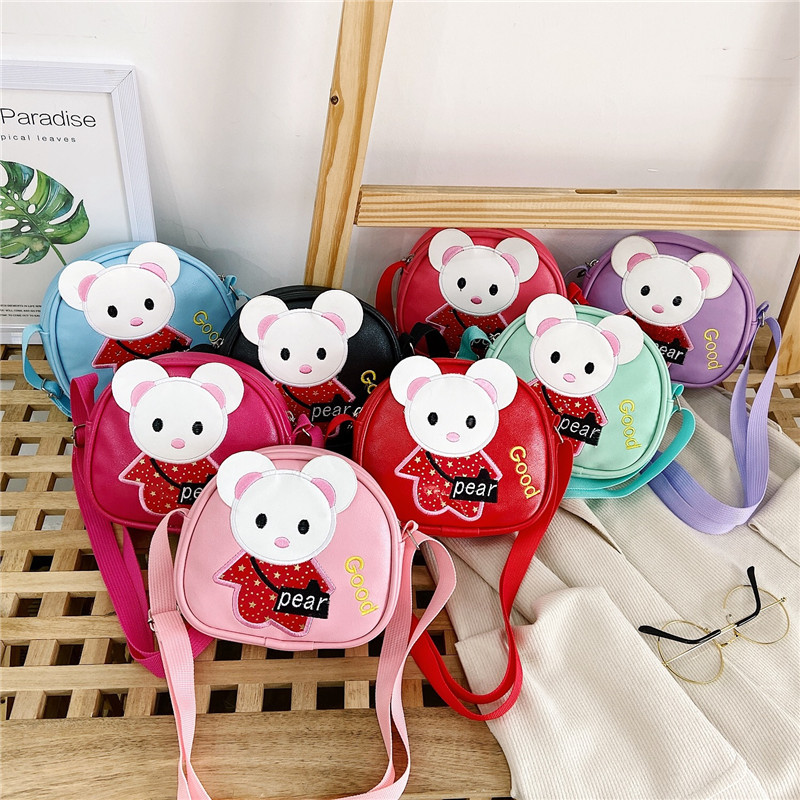 Children's bag, baby mini princess, fashionable girls' crossbody bag, cute and trendy little girl, single-shoulder children's coin purse details Picture