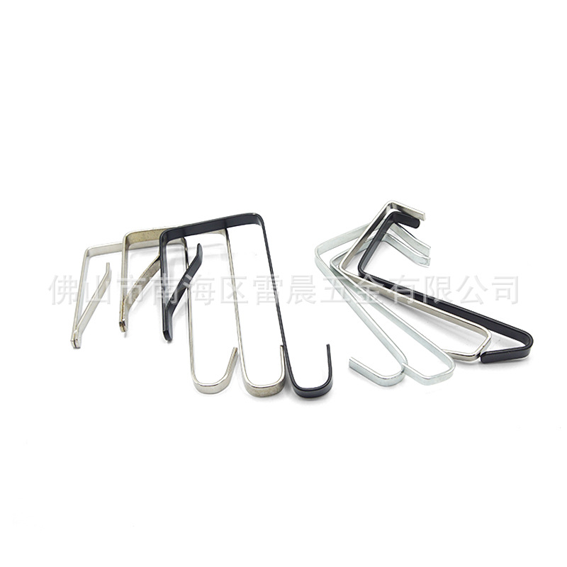In stock, we offer iron door rear hooks, spring piece hooks, shopping bag small hooks, gift hooks, seamless, non-drilling flat wire hooks Specification drawing