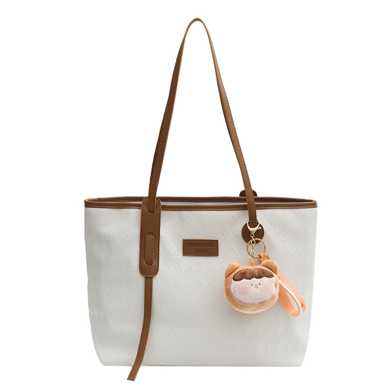 Large-capacity soft-faced commuter large bag for women, 2025 new style, trendy and stylish single-shoulder bag, fashionable commuter tote bag Item Picture