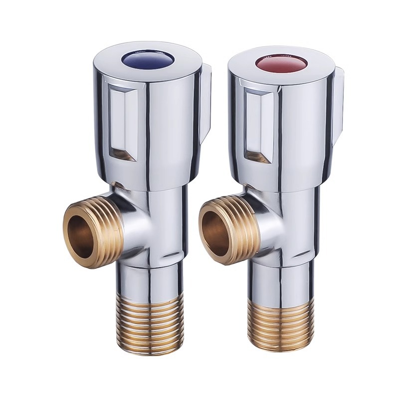 Wholesale pure copper, all-copper thickened water heater, toilet, cold and hot water household large flow stainless steel Angle valve from the Angle valve manufacturer Item Picture