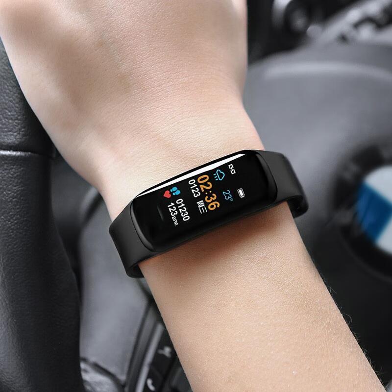 C1plus smart bracelet, blood pressure, heart rate, blood oxygen, color screen, Bluetooth pedometer, fitness bracelet, watch factory direct sales details Picture
