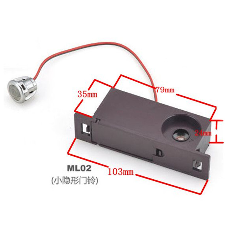 Anti-theft door accessories, universal door bells, old-fashioned household doorbells, large and small, side invisible doorbells details Picture