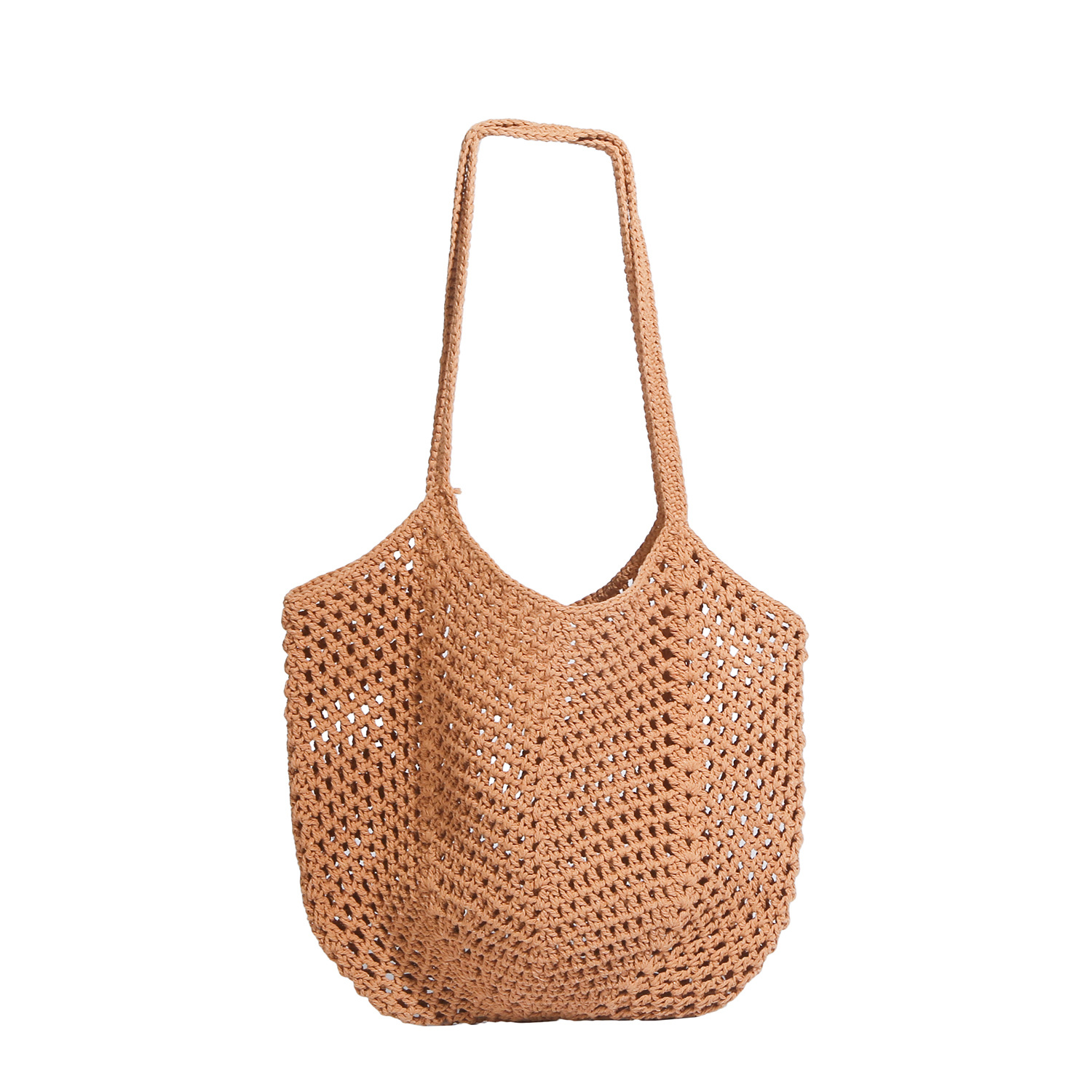 Large-capacity woven straw bag, versatile underarm bag for women, 2025 new hollowed-out single-shoulder bag, beach vacation bag Item Picture