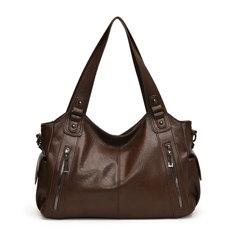 Women's tote bag, large-capacity crossbody bag, 2024 new retro, casual, versatile and high-end single-shoulder handbag Item Picture