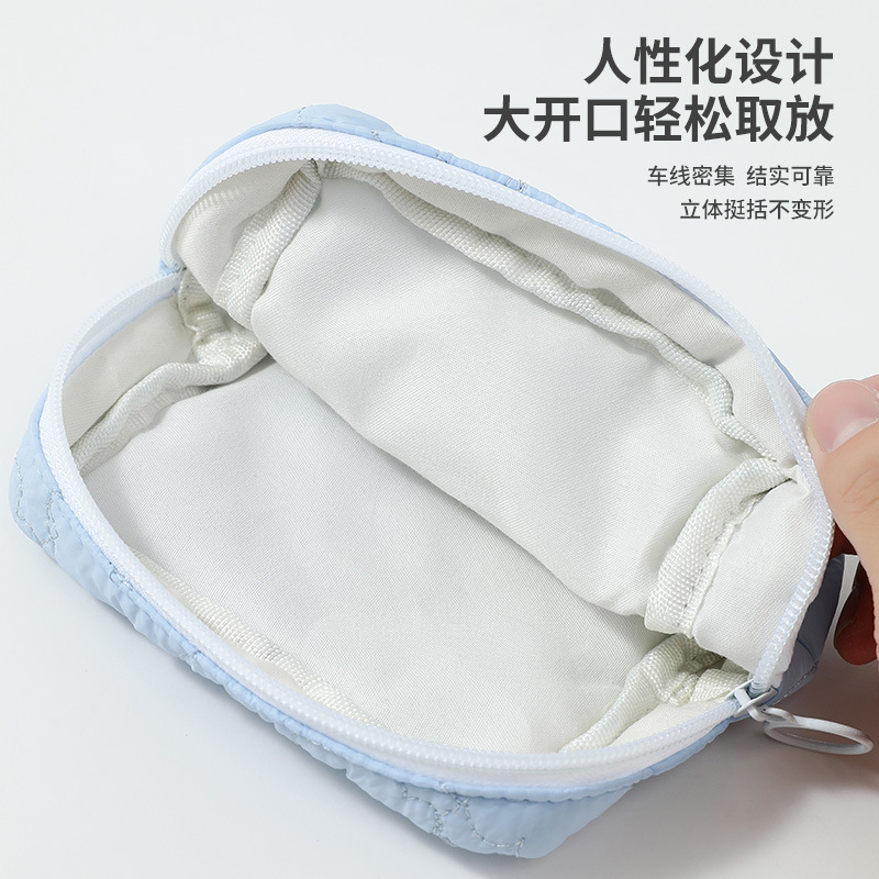 Cloud Simple Sanitary pad Storage bag, cute and portable storage bag, simple ins raw cotton storage bag, large capacity Specification drawing