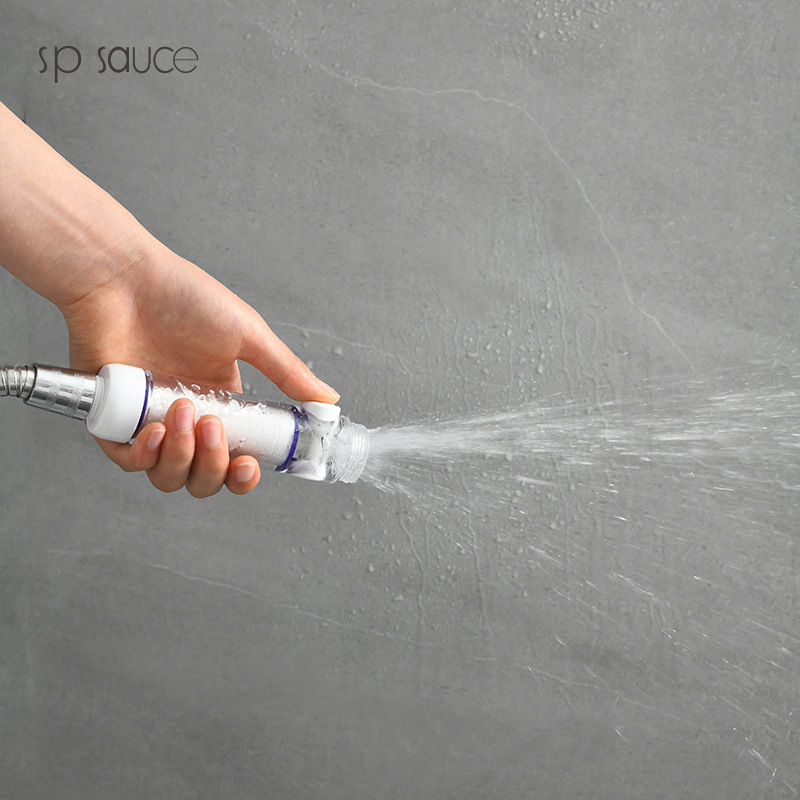 Japanese SP SAUCE filter showerhead adds high-pressure showerhead live-streaming sales cloud warehouse shipping one-piece consignment details Picture