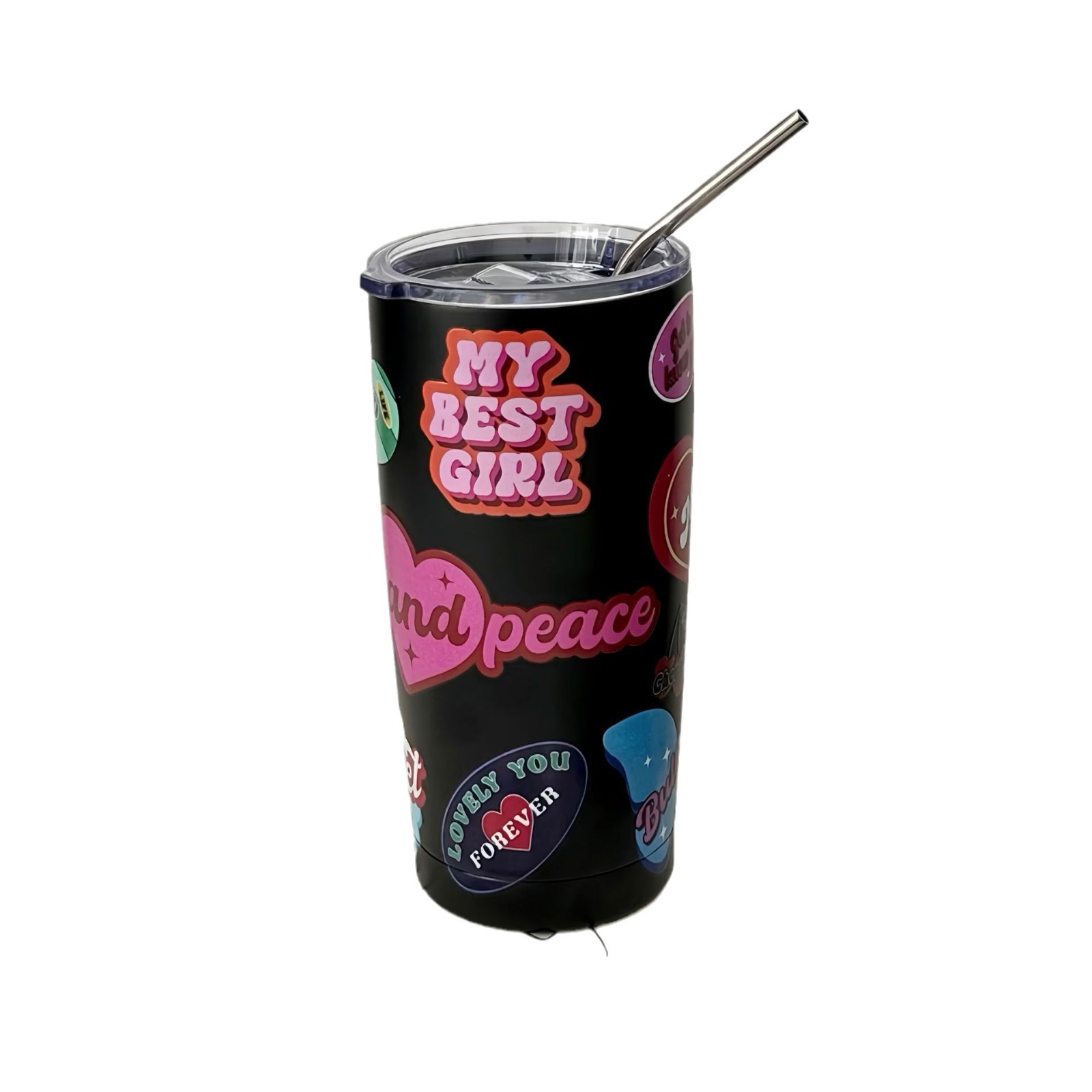 ins style high appearance level insulated cup 2023 New large-capacity 304 stainless steel water cup, high-temperature resistant portable straw cup Item Picture