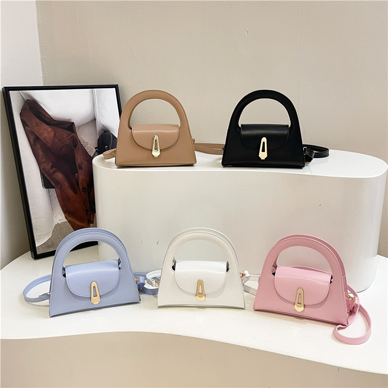 The new semi-round single-shoulder bag for women in 2025, a niche high-end handbag, is versatile for commuting and features a retro lockable crossbody Application Scenario