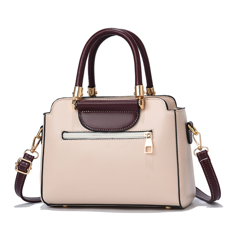 2022 New trendy and fashionable women's handbag, large-capacity color-blocking single-shoulder crossbody bag, cross-border foreign trade consignment details Picture