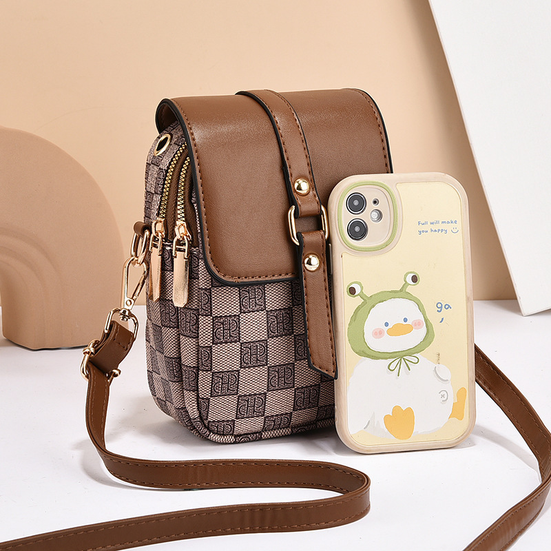 The manufacturer's super popular 2023 new fashionable and casual soft leather phone bag and stylish crossbody single-shoulder bag for summer are available for one-piece consignment Specification drawing