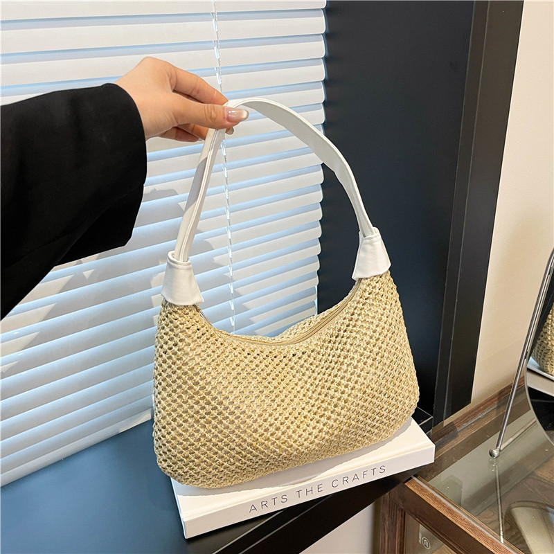 Large-capacity tote bag, a niche and trendy single-shoulder bag for women, a new stylish and simple underarm bag for women in summer 2025 full figure