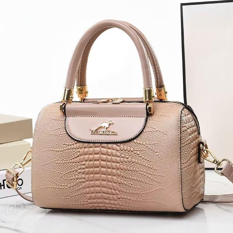 The 2023 new style of high-end and high-quality single-shoulder academic large-capacity bucket bag, a popular cross-border women's bag in solid color details Picture
