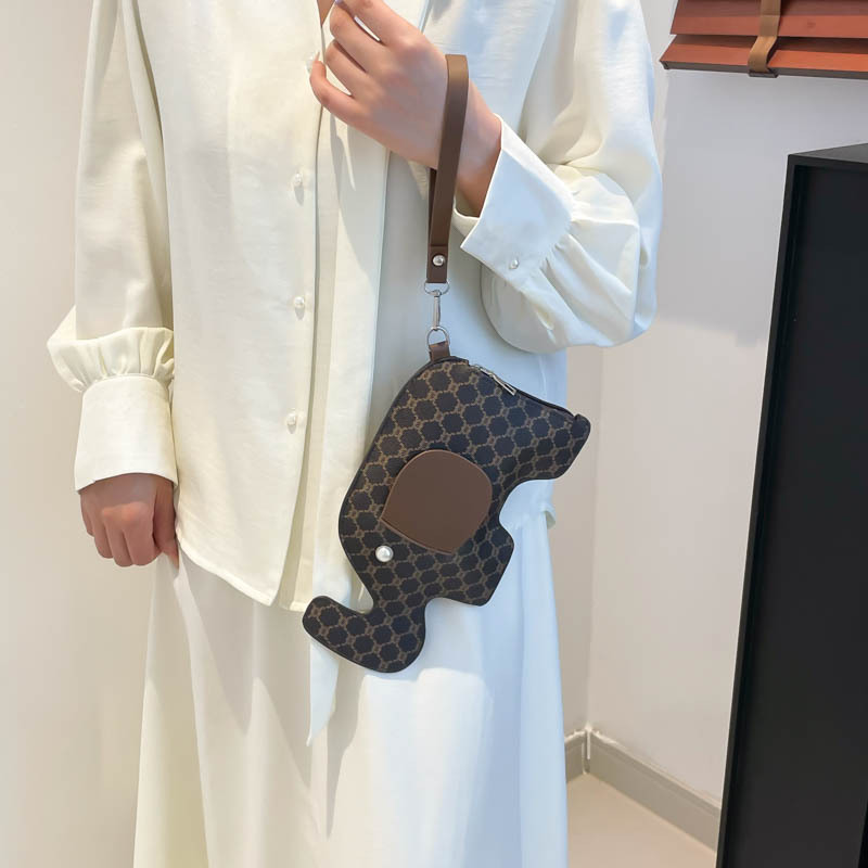 New cross-border niche design bag for women, cute and creative little elephant single-shoulder crossbody bag, ins small square bag Specification drawing