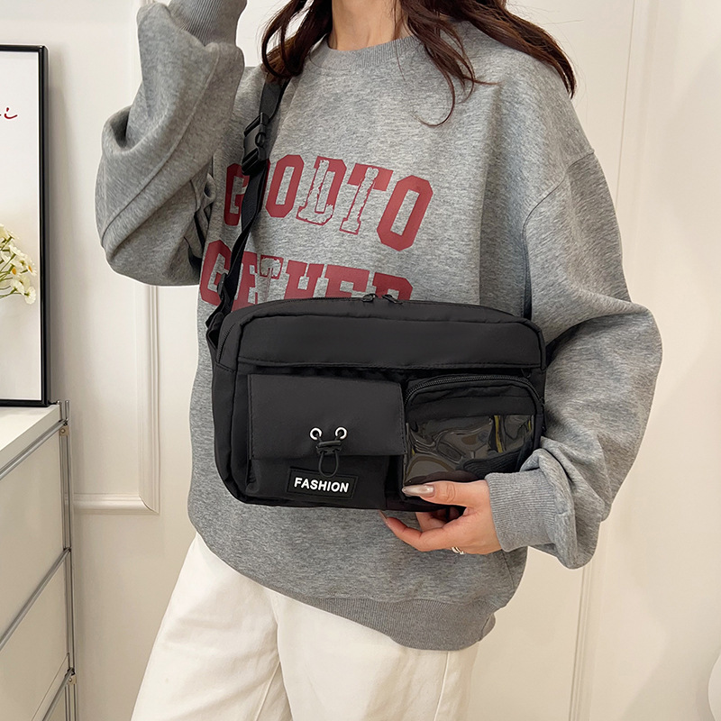 2025 New style single-shoulder bag, crossbody bag, casual student small backpack, workwear mobile phone bag, underarm bag details Picture
