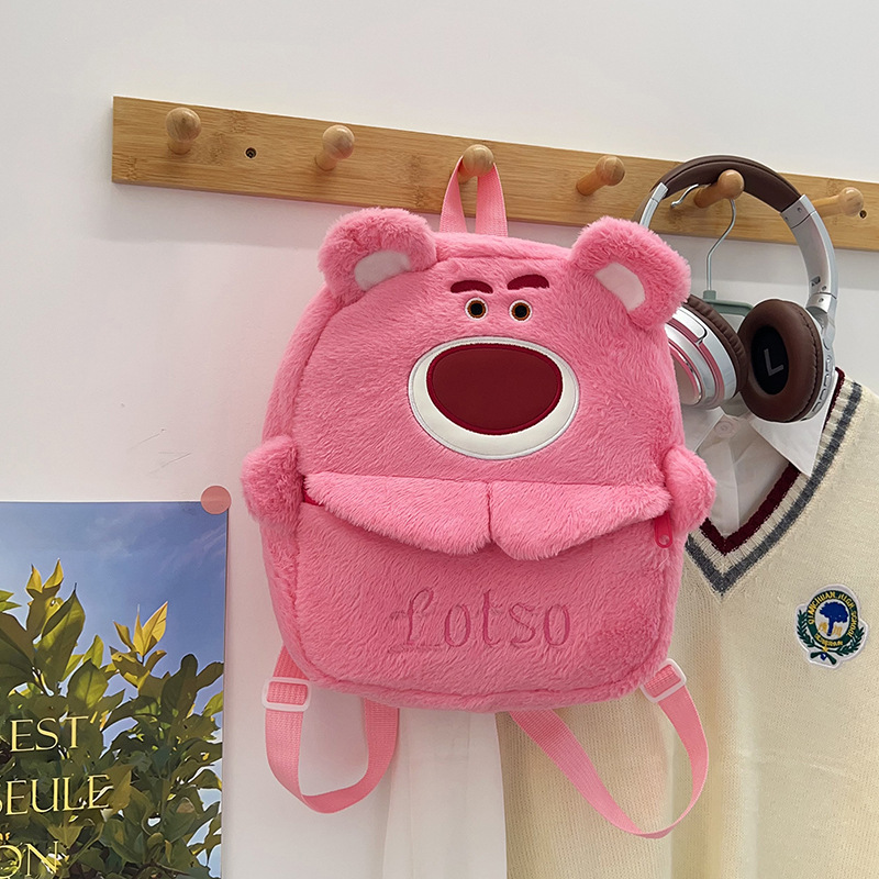 New Sanrio plush bag, Melody backpack, children's cartoon bag, Kuromi plush toy backpack for export Application Scenario