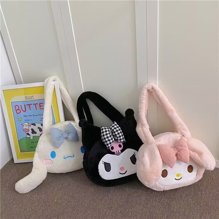 Versatile large-capacity plush single-shoulder bag for women, new Kulomi handbag, funny cartoon bag, plush toy factory Application Scenario