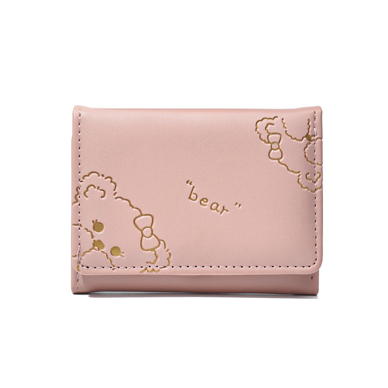 Wholesale of new Korean version 30% off short women's wallets, fresh and stylish ins folding wallet Application Scenario