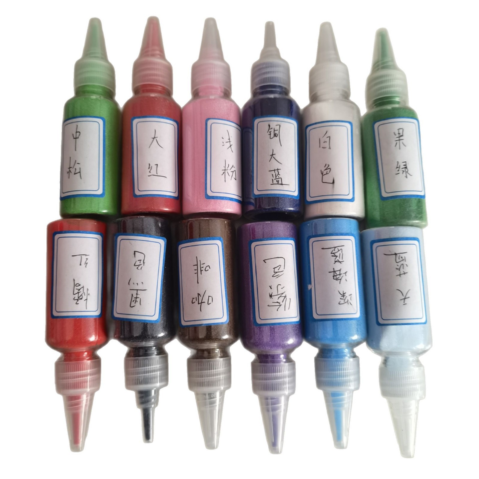 60g dyed color sand children's sand bottle painting small bottle colored sand 72 kinds dyed color sand DIY small bag colored sand Item Picture