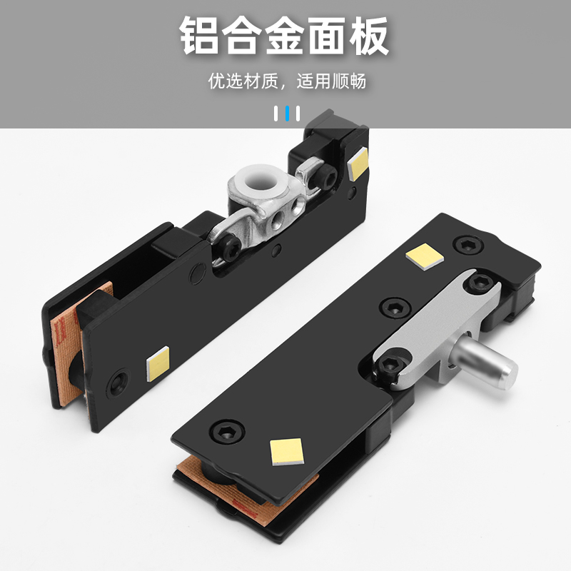 New frameless glass door clamps, universal spring door accessories, upper and lower straight clamps, right-angle seven-curved clamps, top clamps Application Scenario