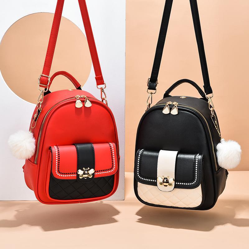 Bee Backpack 2022 New Style Women's Bag, Korean style, fashionable and versatile, Super popular on Instagram Women's backpack, large capacity consignment Application Scenario