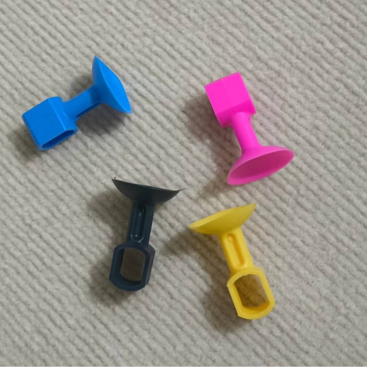 Silicone door suction, no need for drilling, silent door, plastic door stop, bathroom suction door handle suction cup, anti-collision wall suction details Picture