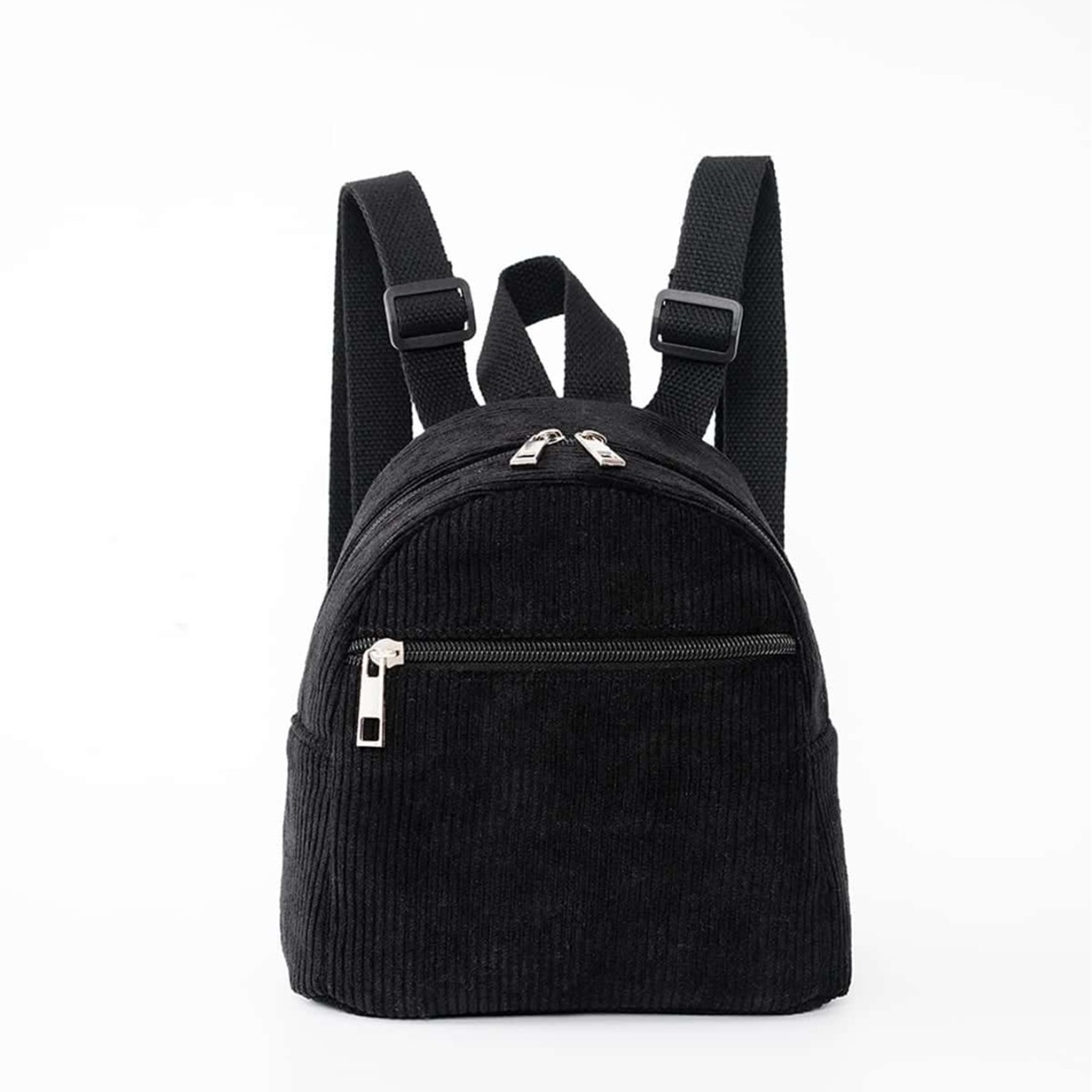 Cross-border best-selling backpack, mini solid color multi-color backpack, fashionable corduroy backpack, simple and casual men's and women's small backpacks full figure