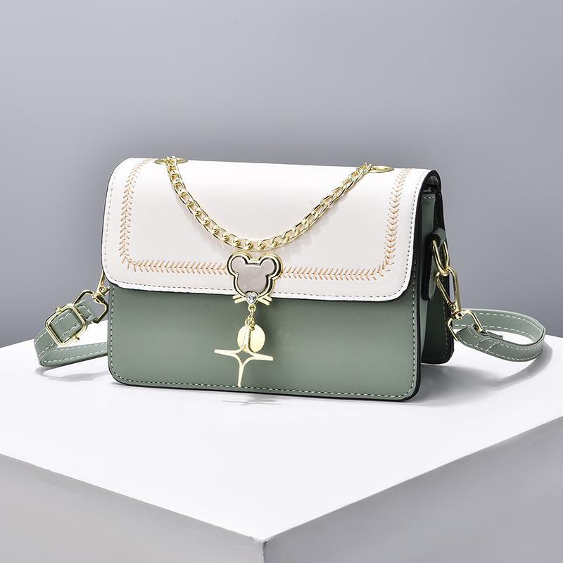 Manufacturer's 2024 new trendy chain fresh women's bag, summer bag, women's stylish single-shoulder crossbody bag, women's one-piece consignment full figure
