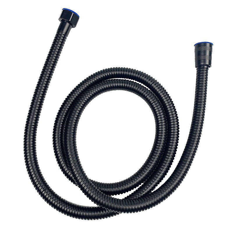 Wholesale black shower hose, encrypted explosion-proof nozzle, stainless steel shower pipe, showerhead, water inlet pipe 1-10 meters Item Picture