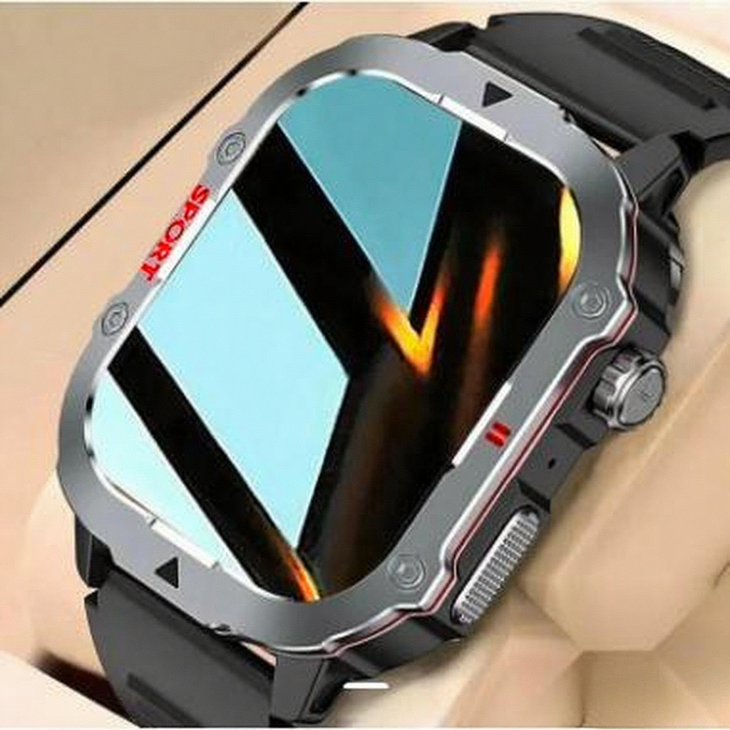 C30PRO smartwatch, a new cross-border watch for men, is a three-proof sports watch with Bluetooth call information reminder full figure