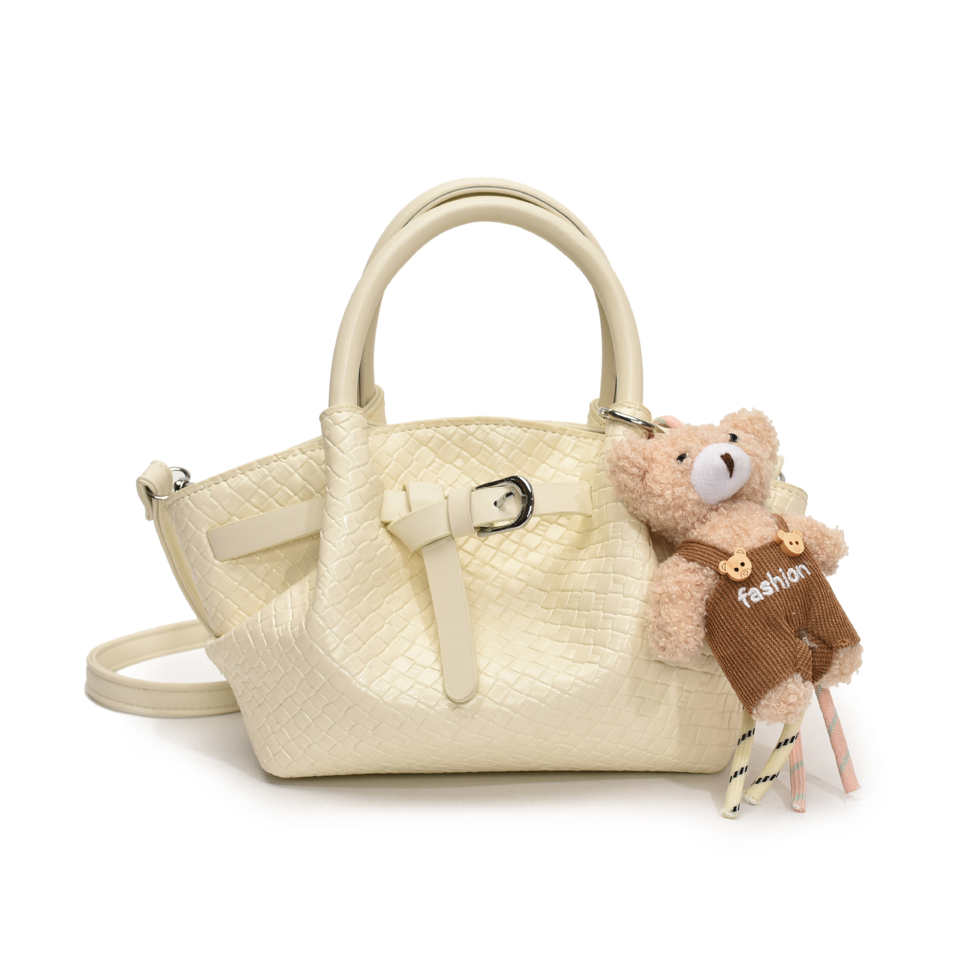 A new trendy hand-held woven bag for women in 2025, suitable for spring fashion, versatile and of high quality, featuring a vegetable basket crossbody bag Item Picture