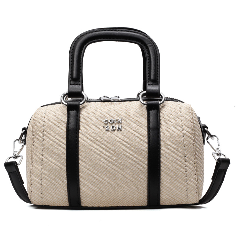 New handbag styles: fashionable Boston bag, high-end and versatile bowling bag, patchwork single-shoulder bag, casual crossbody bag Item Picture