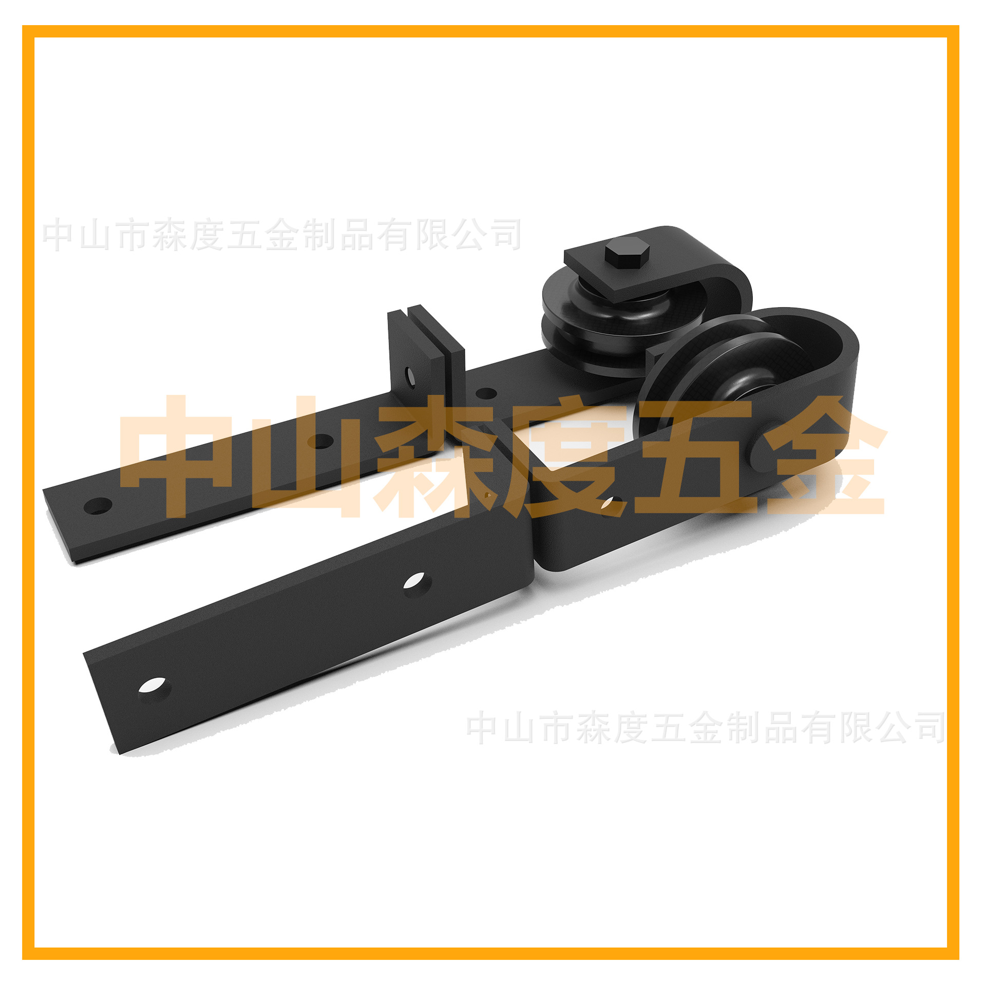 Barn door, folding door, sliding door, track, slide rail, hardware guide rail, door slide accessories, complete set of barn door hanging rail Specification drawing