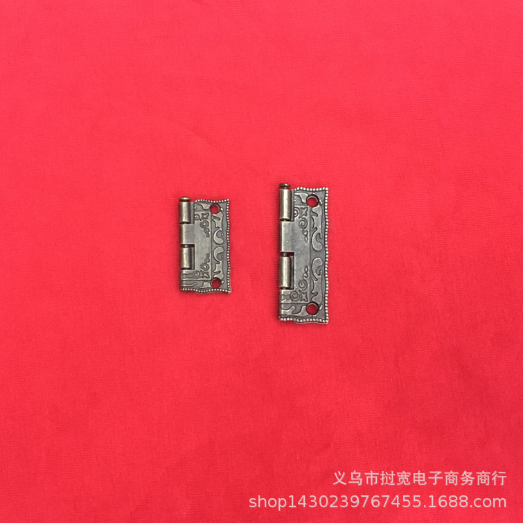 180-degree opening hinge, detachable alloy small hinge, hinge gift box, wooden box, packaging box, loose-leaf, hardware accessories details Picture