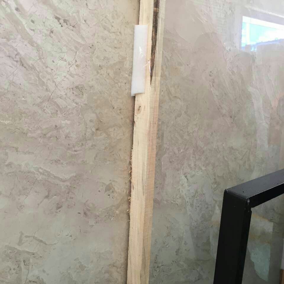 Custom-made natural marble elevator door casing lines, window sills, washbasin countertops, marble engineering boards, Oman beige details Picture