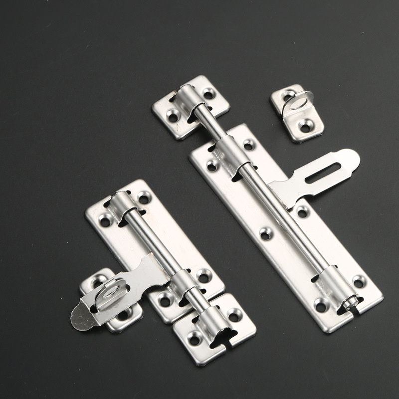 Beigu Hardware 4/6/8-inch stainless steel padlock left and right latch anti-theft door bolts for indoor and outdoor wooden doors Specification drawing