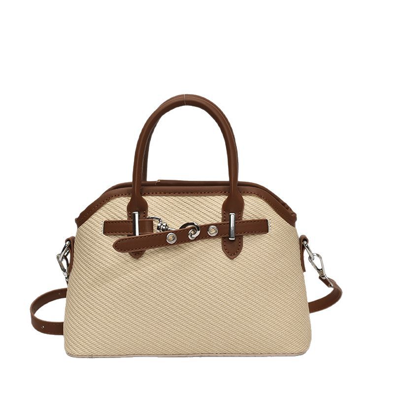 A niche patchwork woven handbag for women, a retro and fashionable versatile single-shoulder underarm bag, a new stylish crossbody bag from 2025 Item Picture